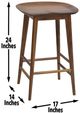 Steve Silver Co. Hilton Natural Counter Stool-1