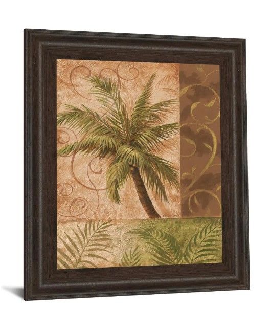 Classy Art Tropical Breeze I by Vivian Flasch Framed Wall Art-1
