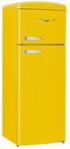 Unique® Appliances Classic Retro 22'' 7.5 Cu. Ft. Canary Yellow Top Freezer Refrigerator-2