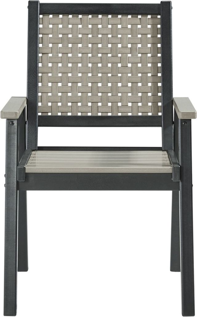 Signature Design by Ashley® Mount Valley Driftwood/Black Outdoor Arm Chair-1