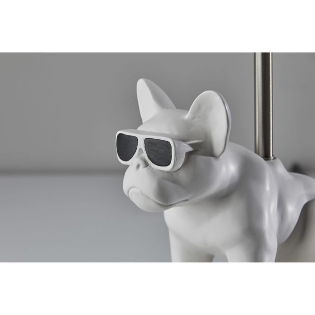 Adesso® Sunny Dog Matte White Table Lamp-1