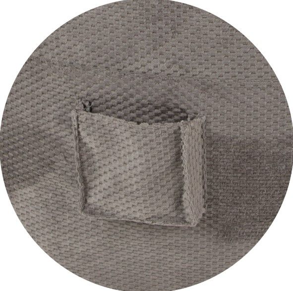 CordaRoy's® Nest Charcoal Chenille Full Bean Bag Cover with Pillow-0