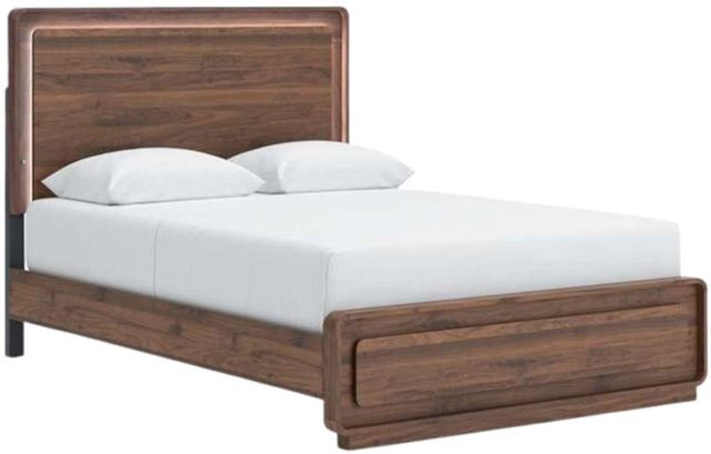 Signature Design by Ashley® Fortlorn Walnut Brown Queen Panel Bed-1