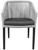CabanaCoast® Customizable Gambrel Synthetic Fiber Outdoor Dining Chair with Back Cushion-1
