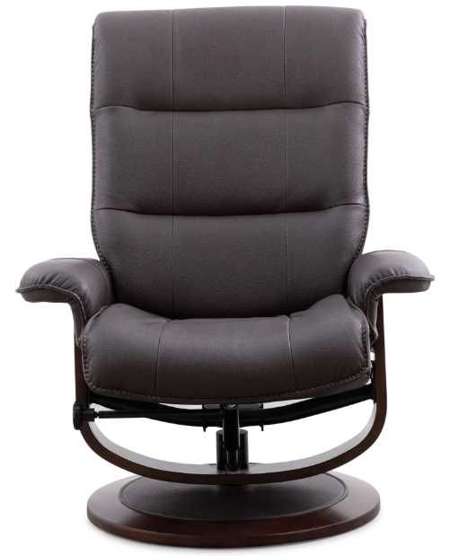 Parker House® Knight 2-Piece Chocolate Swivel Chair and Ottoman Set-1