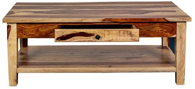 Porter International Designs Tahoe Natural Coffee Table with Drawer-3