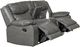 Mazin Furniture Caledon Grey Reclining Loveseat with Center Console-1