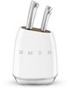 Smeg 50's Style White Knife Black Set-0