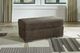 Benchcraft® Aylesworth Chocolate Ottoman-3
