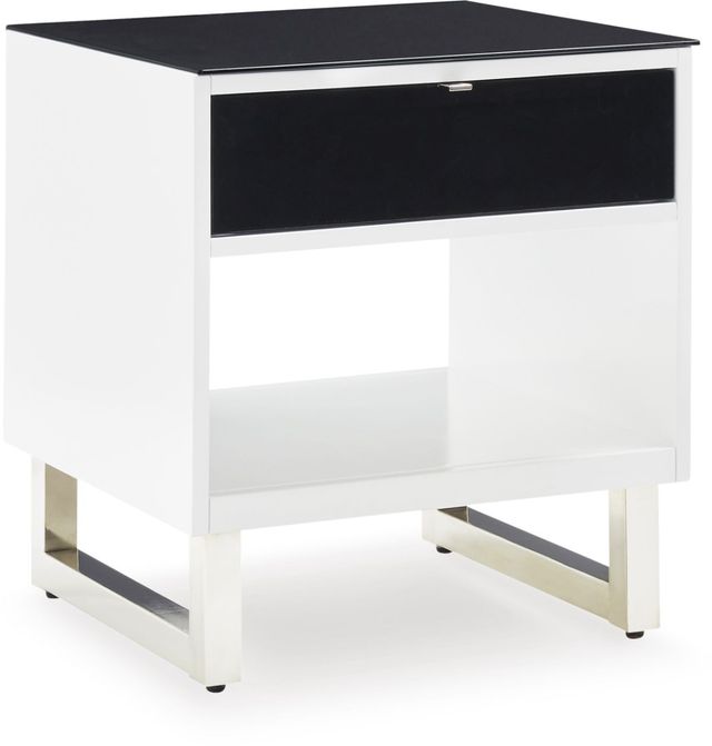 Signature Design by Ashley® Gardoni Black/White End Table-0