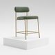 International Furniture Direct Seating Gold/Olive Upholstered Bar Stool-1
