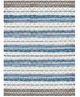 A & B Home Blue/Brown/White 2'x3' Rug-1