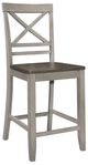 Homelegance® Brightleaf Brown/Light Gray Counter Height Chair-0
