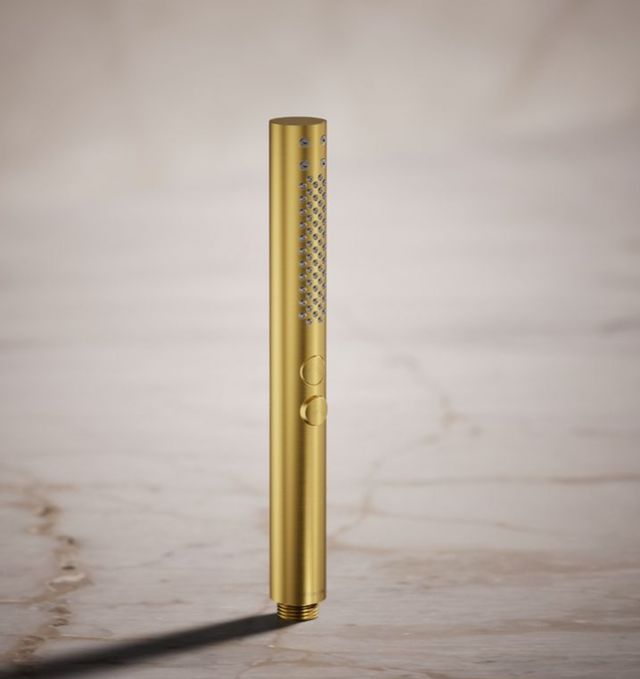 KOHLER® Shift®+ Vibrant Brushed Moderne Brass 2.5 GPM Round 2-Function Handshower-1