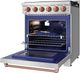 Thor Kitchen Gordon Ramsay Collection 30" Stainless Steel Pro Style Gas Range with Precision Knob Control and Rose Gold Trim-4