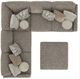 Jackson Furniture Turner 4-Piece Mushroom Sectional with Ottoman-4