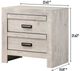 Crown Mark Valor Light Gray Nightstand-2