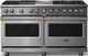 Viking® 5 Series 60" Stainless Steel Pro Style Dual Fuel (NG) Range with Brushed Brass Trim-0