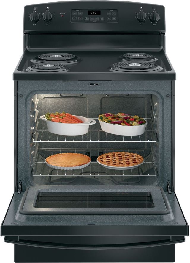 GE® 30" Black Freestanding Electric Range-3