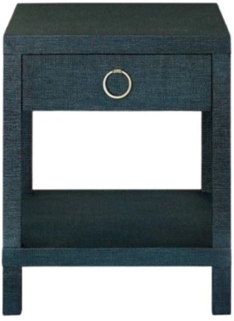 Bassett® Furniture Ventura Raffia Pacific Blue End Table-1