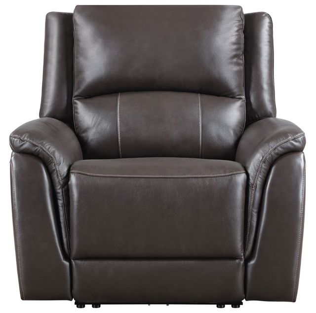 Steve Silver Co. Alexandria Chocolate Leather Power Recliner-2
