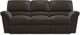 La-Z-Boy® Reese Power La-Z Time® Dark Brown Leather Full Reclining Sofa-0
