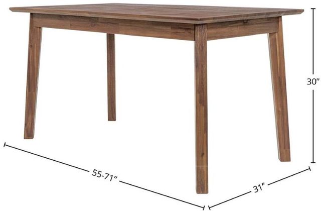 LH Home Gia Warm Pecan Dining Table-1