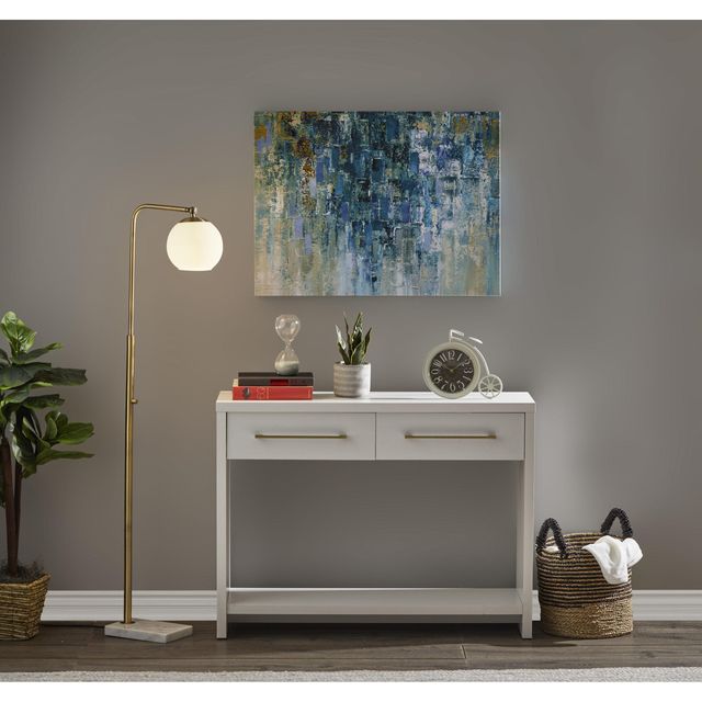 Adesso® Remi Antique Brass Arc Lamp-1