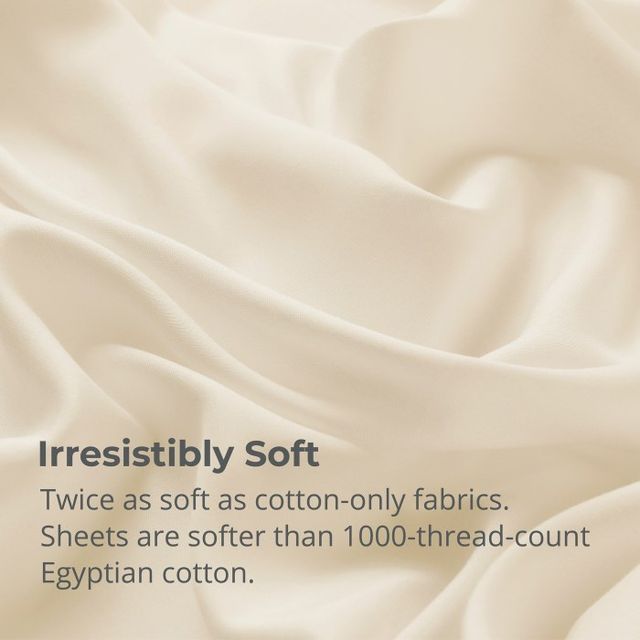 Cariloha Aloha 4-Piece Natural Full Soft Sheet Set-3