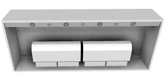 Vent-A-Hood® 60" White Wall Mounted Range Hood-2
