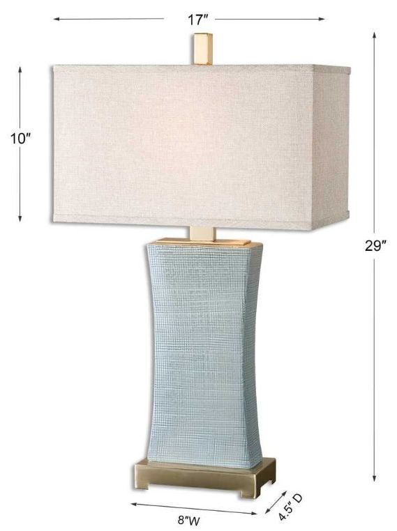 Uttermost® Cantarana Pale Blue Gray Table Lamp-2