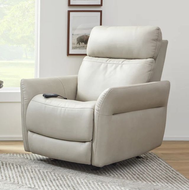 Flexsteel® Artemis Dove Power Rocking Recliner with Power Headrest, Lumbar, Heat, and Massage-1