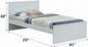 ACME Furniture Ragna White Twin Panel Bed-2