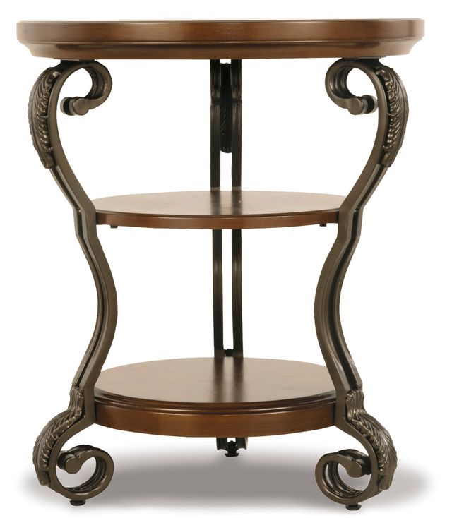 Signature Design by Ashley® Nestor Medium Brown Chair Side End Table-2