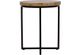 Jofran Inc. Ames Natural Round End Table with Black Base-1
