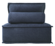 Mazin Furniture Ulrich Blue Modular Chair with Removable Bolster and Pillow-3