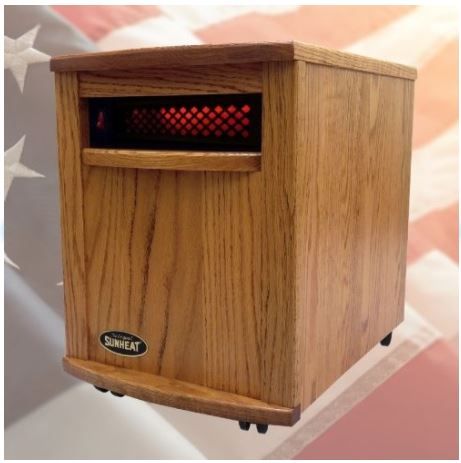 Sunheat® 13" Nebraska Oak Infrared Heater -1