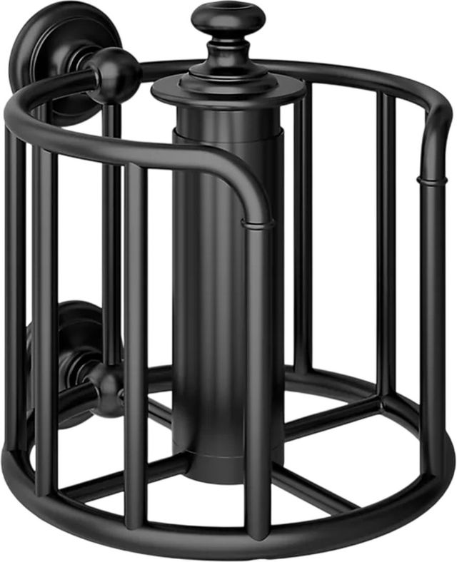 KOHLER® Artifacts® Matte Black Toilet Paper Carriage-0