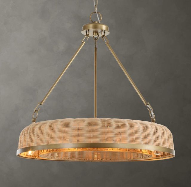 Uttermost® Ladakh Brass/Brown 9-Light Pendant-1