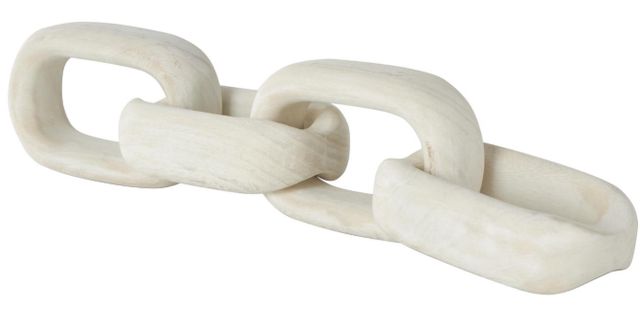Deco Marche Cream Chain 4-Link Sculpture-1