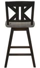 Homelegance® Amsonia Black Sand/Distressed Gray Swivel Counter Height Chair-3
