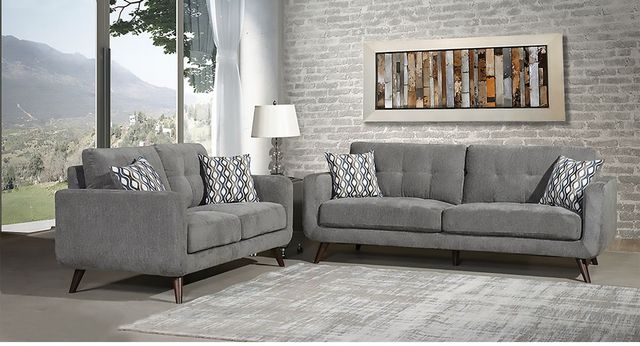 Mazin Furniture Morrison Gray Sofa-1