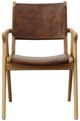 Dovetail Furniture Oaklynn Antique Brown/Natural Dining Arm Chair-1