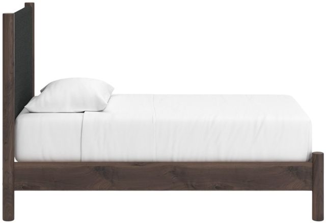 Signature Design by Ashley® Cadmori Black/Brown Youth Twin Upholstered Panel Platform Bed-2