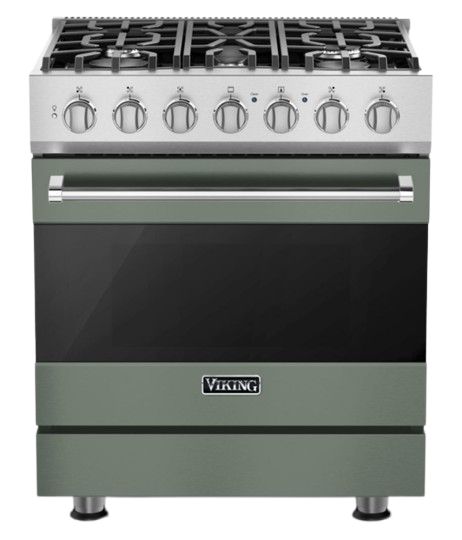 Viking® 3 Series 30" Eucalyptus Pro StyleNatural Gas Range-0