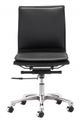 Zuo® Lider Plus Black Armless  Office Chair-1