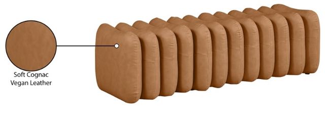 Meridian Furniture Atticus Cognac Upholstered Bench-4