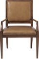 Hooker® Furniture Archives Classic Walnut/Dark Blond Upholstered Dining Arm Chair-2
