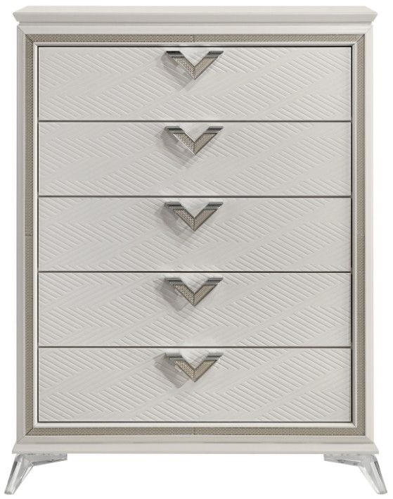 Homelegance® Audra Gold/White Chest-2