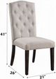 ACME Furniture Gerardo Beige/Weathered Espresso Side Chair-2